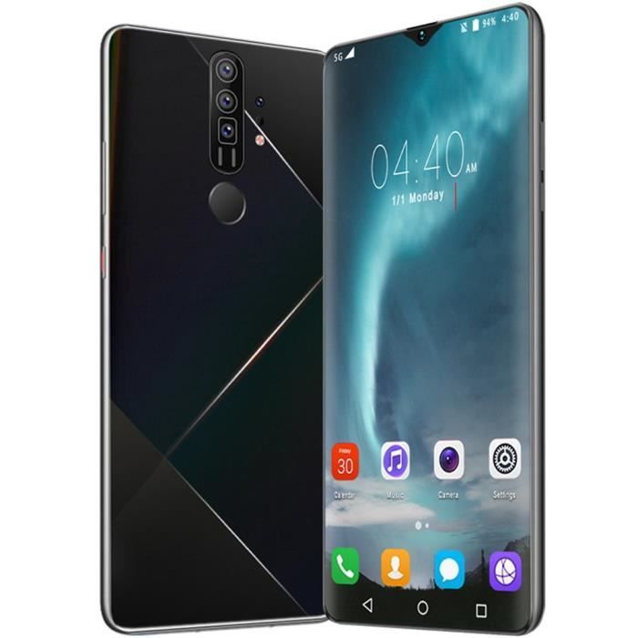 Mate 40 6,7 -écran goutte d'eau 2 + 16 GB téléphone d'empreintes digitales reconnaissance de visage