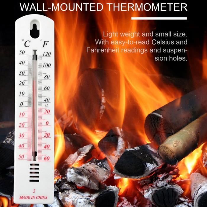 Thermomètre suspendu pour extérieur ou intérieure Jardin Garage Maison Bureau