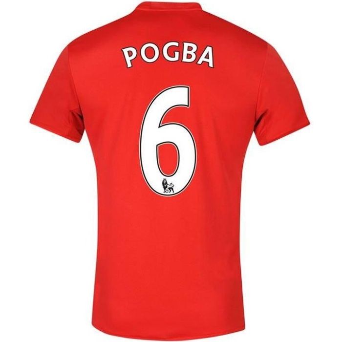 Maillot Adidas Manchester United FC Home Flocage Officiel Pogba 2016-2017