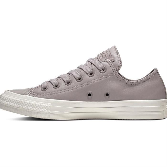 baskets mode chuck taylor all star leather - ox femme converse ct all star lth ox