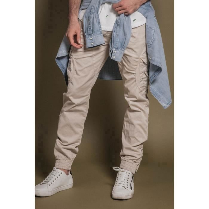 DEELUXE Pantalon slim cargo GARDEN Clay