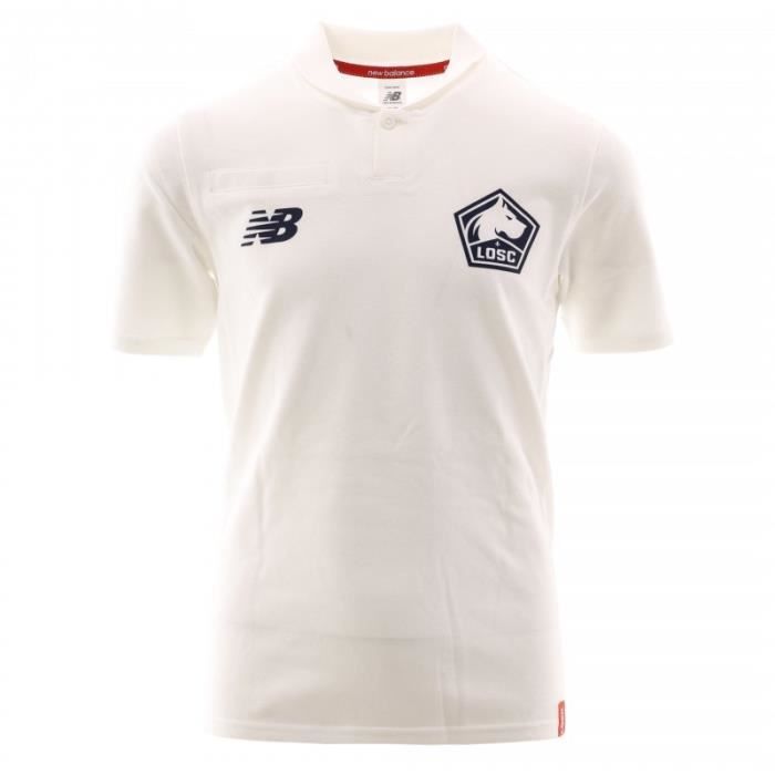 LOSC Polo Blanc Garçon Football New Balance