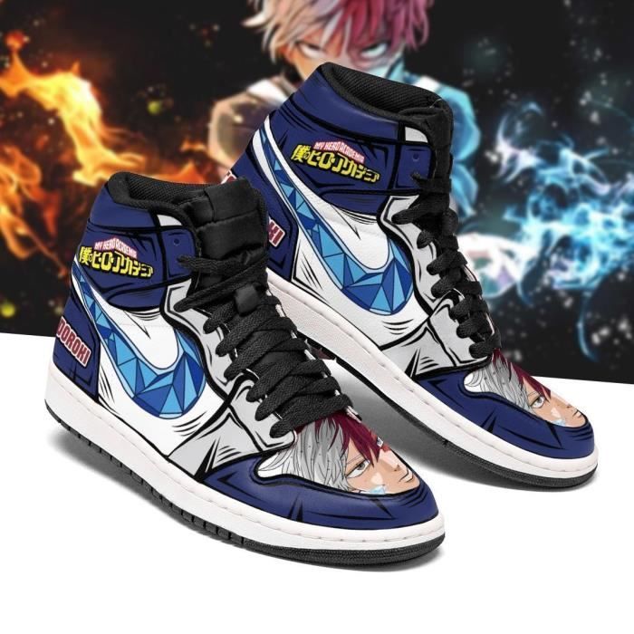 Baskets Anime My Hero Academia Shoto Todoroki Chaussures de course pour Homme Femme