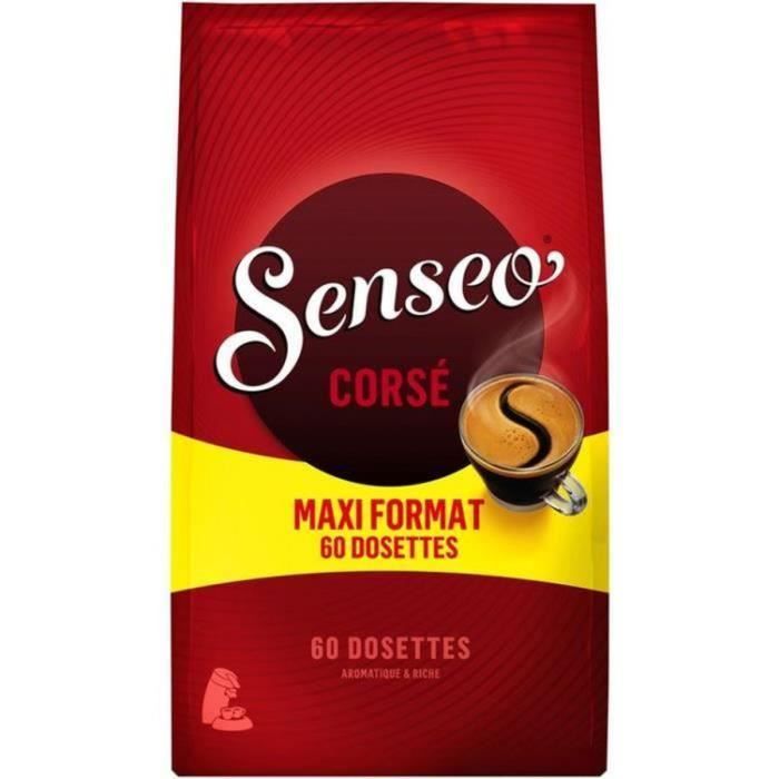 LOT DE 5 - SENSEO - Corsé Café dosettes Compatibles Senseo - paquet de 60 dosettes - 416 g