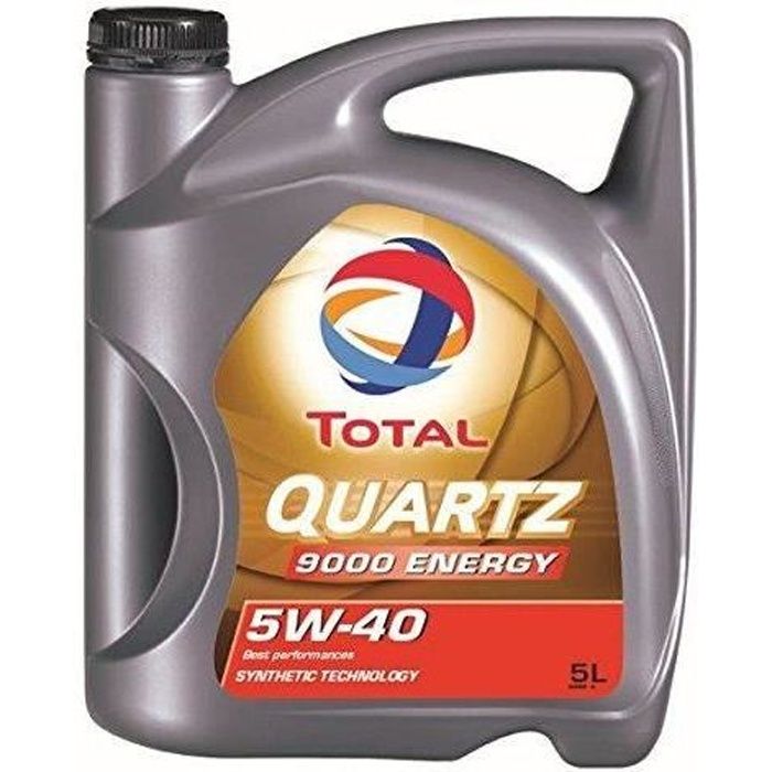 Total Quartz 9000 5W40 Huile Moteur, 5L