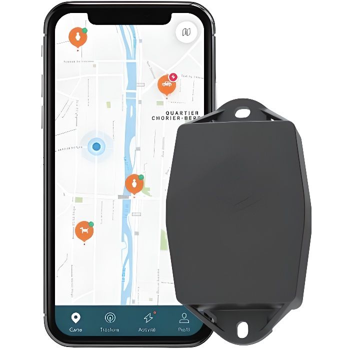 Traceur GPS MAXI- autonomie 5 ans - sans carte SIM, sans recharge, sans câbles. Abonnement inclus.Pour voiture, bateau, utilitaire