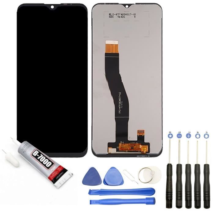 Ecran Complet: Vitre tactile + Ecran LCD compatible avec WIKO View 4 taille 6.52- Bleu + Kit outils + Colle B7000 Offerte