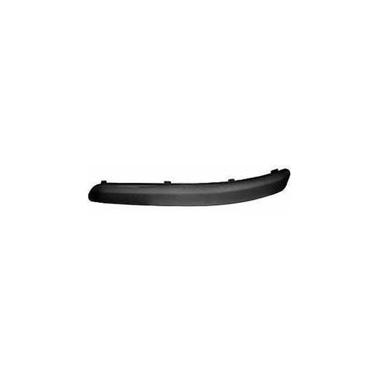 Moulure Baguette gauche VOLKSWAGEN POLO IV, 2005-2009, pare chocs avant, noire, Neuve.