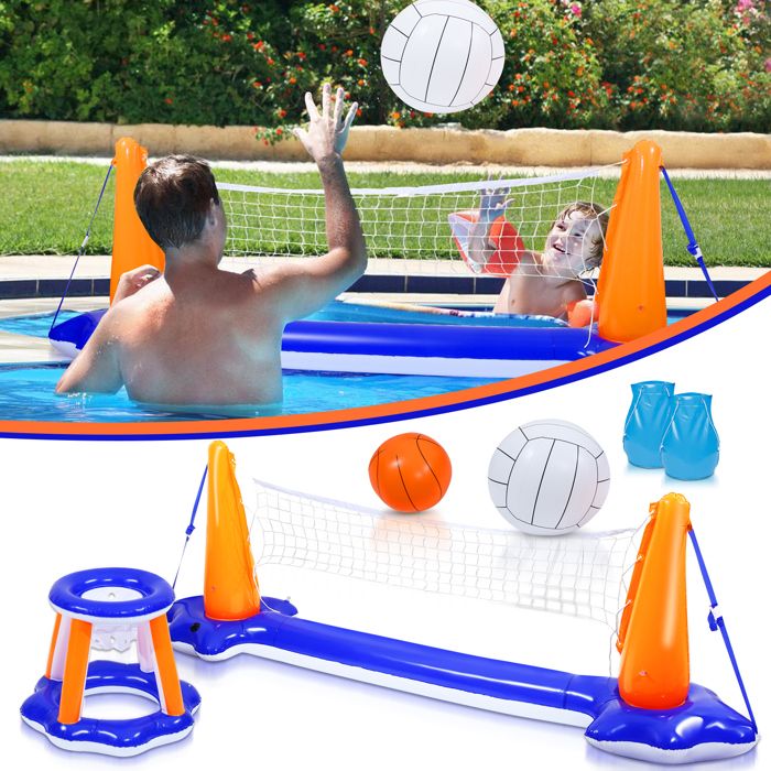 Jouets De Piscine Ensemble De Volley-ball De Piscine Jeu De Piscine Basket Ball Piscine Gonflable 87780018