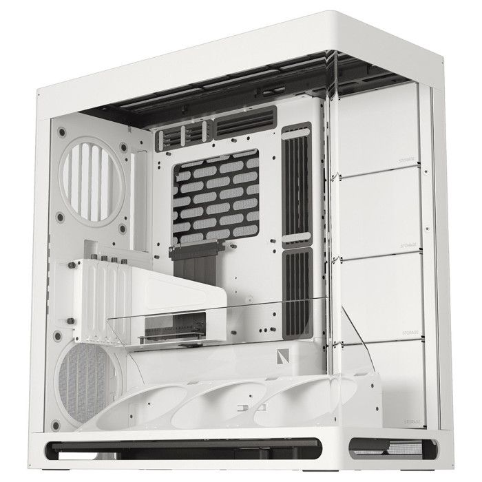 Boîtier moyen tour - HAVN - HS420 VGPU - Blanc - Verre trempé - Excellente ventilation