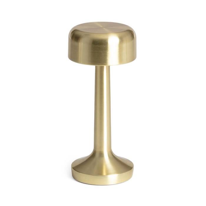 sweeek - Lampe de table intérieur LED métal doré Ø9cm DAVID