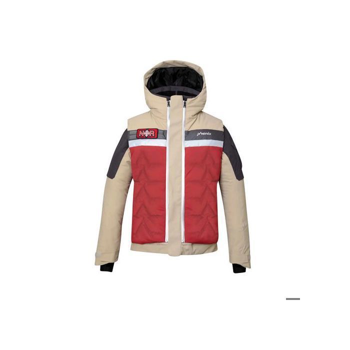 Veste de ski dhiver Phenix Formula 3way 3in1 pour hommes beige