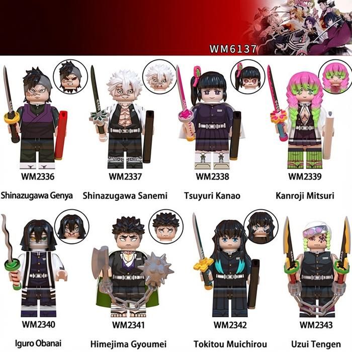 Lot de 8 figurines Personnages de séries dessin animéPersonnages populaires Figure Jouets pour Enfants Fans Cadeaux de Noël-Style