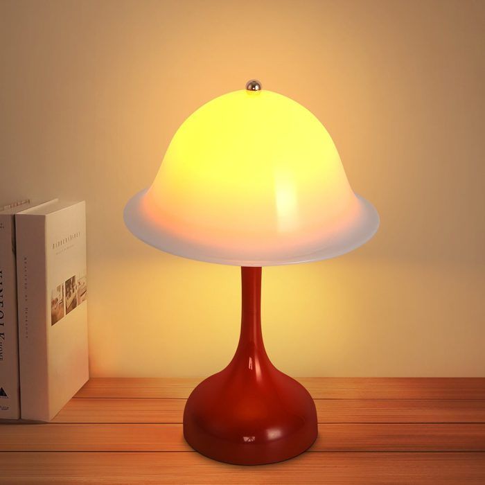 Lampe de table LED - NETTLIFE - Veilleuse sans fil - 3 couleurs - Intensité réglable - Tactile