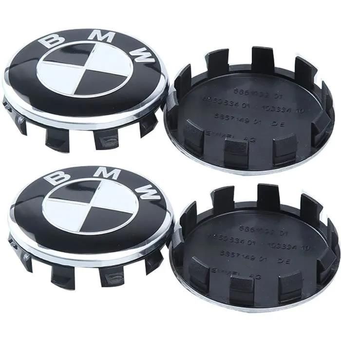 4 pièces Cache-Moyeux Compatible with BMW 56mm Capuchons de Roue Centrale Accessoires de Voiture Noir 4 pièces Cache-Moyeux Compatible with BMW 56mm Capuchons de Roue Centrale Accessoires de Voiture Noir