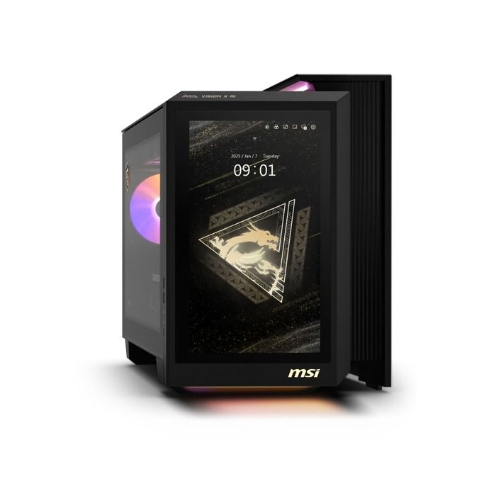 MSI Unité Centrale Msi Gaming MEG Vision X AI 2NVZ9-021FR avec écran tactile avant Intel® Core™ Ultra 9 64 Go RAM 2 To SSD Nvidia