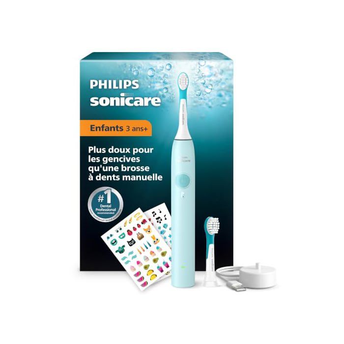 Brosse à dents électrique PHILIPS Sonicare For Kids /23 2 modes douceur Minuterie sonore 2 min 2 mini têtes