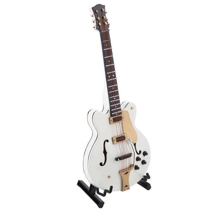YEmirth Modèle de guitare miniature, présentoir d'instruments de