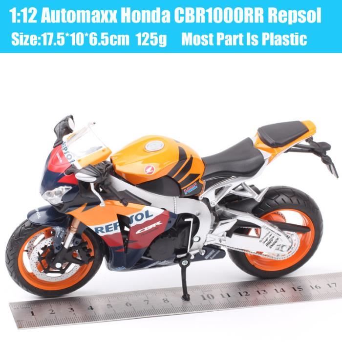 CBR1000RROrange - AutomaDuration Modèle de moto Fireblade, Diecasts et véhicules jouets, Vélo de course à l'é
