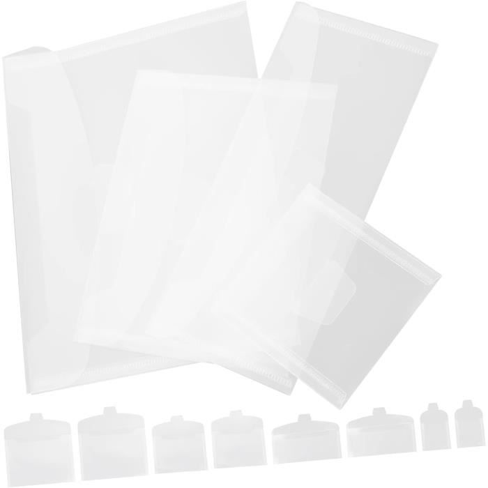 STOBOK 400pièces Pochettes Plastification Film Laminé Transparent Étanche Protection Photos Documents Thermoplastiques Résistantes Aux Pliures Et Rayures
