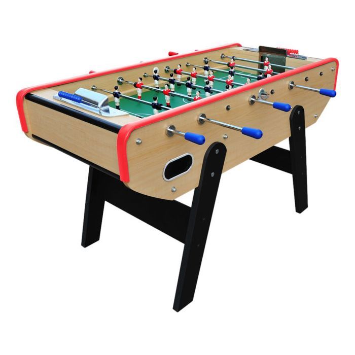 HOMCOM Mini babyfoot Table de Baby-Foot Compact 84,5L x 40l x 61,2H cm | Jeu Familiale, Solide en MDF, 22 Joueurs, 2 Balles, 2 Panneaux de Scores