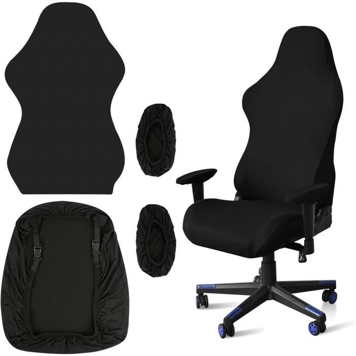Housses D'accoudoir Nimomo Pour Chaise De Bureau - Noir - Polyester élastique - Protection Anti-rayures