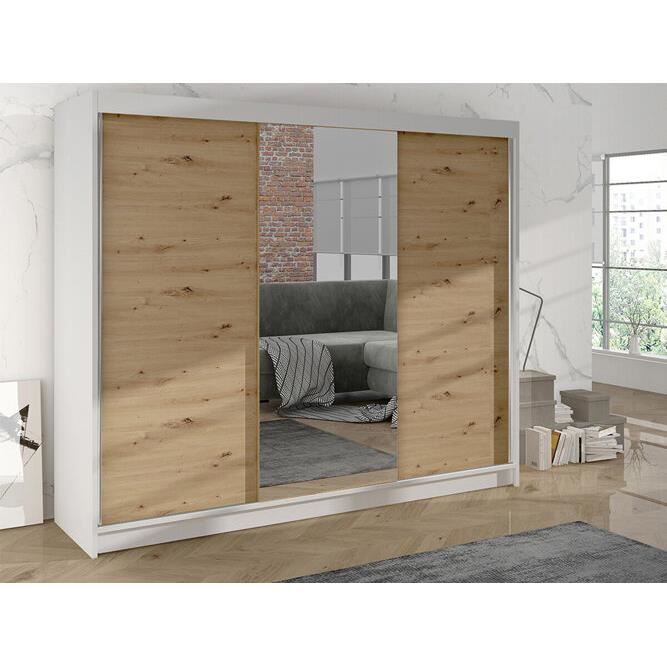 Armoire - Armoire Atlanta 159 406737 - Blanc - 200x215x58cm
