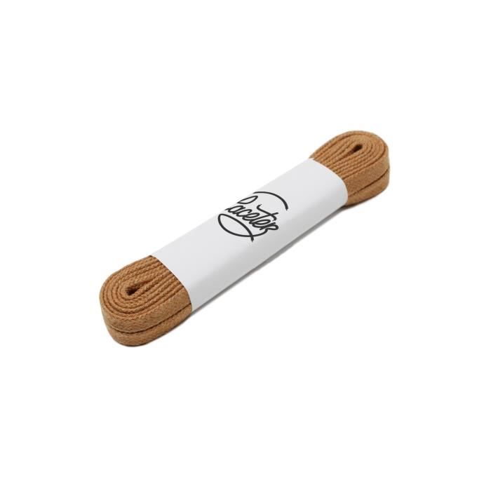 Lacet shop marron plat