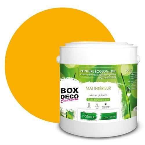 Peinture naturelle écologique aspect Mat NATURA - Tassili - Murale  intérieur - 43 couleurs - 2,5 L - 45 m² (Jaune Soleil) - Achat / Vente  peinture - vernis Peinture naturelle écologique - Cdiscount
