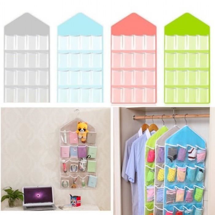 Ilovediy 1 X Sac Etagere De Rangement A 16 Poches Suspendu