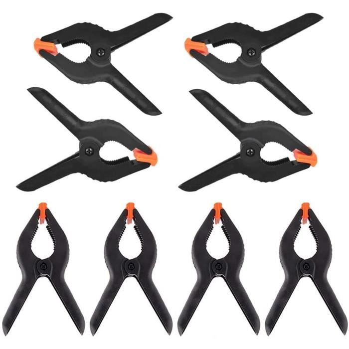 Pinces à Ressort Nylon 9pcs - 7.6cm Pour Bricolage, Photo, Artisanat