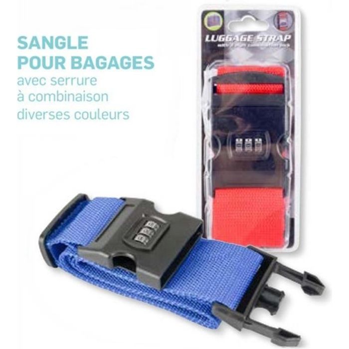 Sangle à Bagage Uxcell - 2m X 5cm - Boucle à Combinaison - Rose Et Vert Foncé