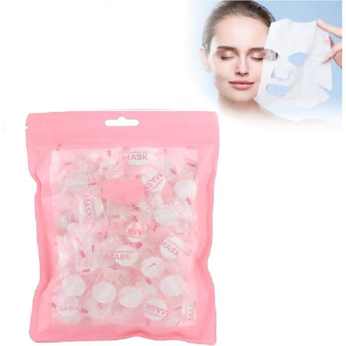 100 Masques Faciaux En Gaze - Feuilles Minces Pour Soins Hydratants, Salon De Beauté Ou Usage Maison