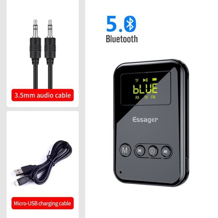Adaptateur Bluetooth - Transmetteur Bluetooth - Bluetooth 5.0 - AUX 3,5 MM  - Récepteur
