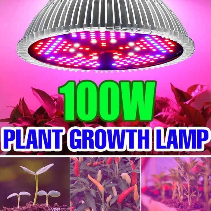 Lampe horticole de croissance LED UV E14, E27, phytolampe à spectre