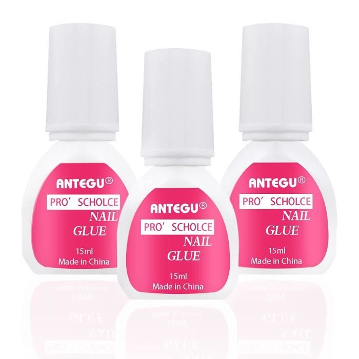 Colle Pour Ongle À Ongles 3 × 15Ml Faux D Ongle Rapide Brosse Coller Ou Cdiscount Au quotidien