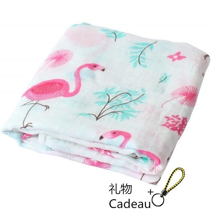 Mousseline Swaddle Couvertures Pour Bebe Maxi Lange 1x1cm 70 Bambou 30 Coton Flamant Impression Meilleur Couverture Bebe Cdiscount Puericulture Eveil Bebe