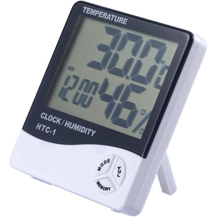 Digital Température Humidité mètres noir jauge Thermomètre