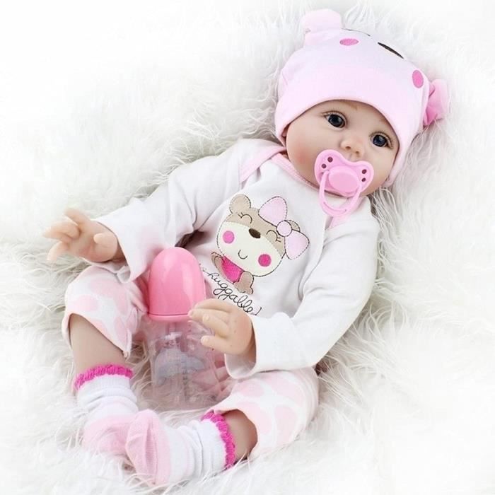 Lifelike Baby Doll Reborn Doll 55cm Nouveau-né Enfants fille