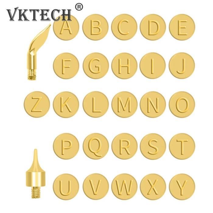 Ensemble De Pochoirs à Stylo à Bois Avec 53 Pointes En Laiton Interchangeables, Kit D'outils De Gravure Pyrogravure à Souder Pour Le Bois, Le Cuir, L'artisanat Avec (57 Pièces De