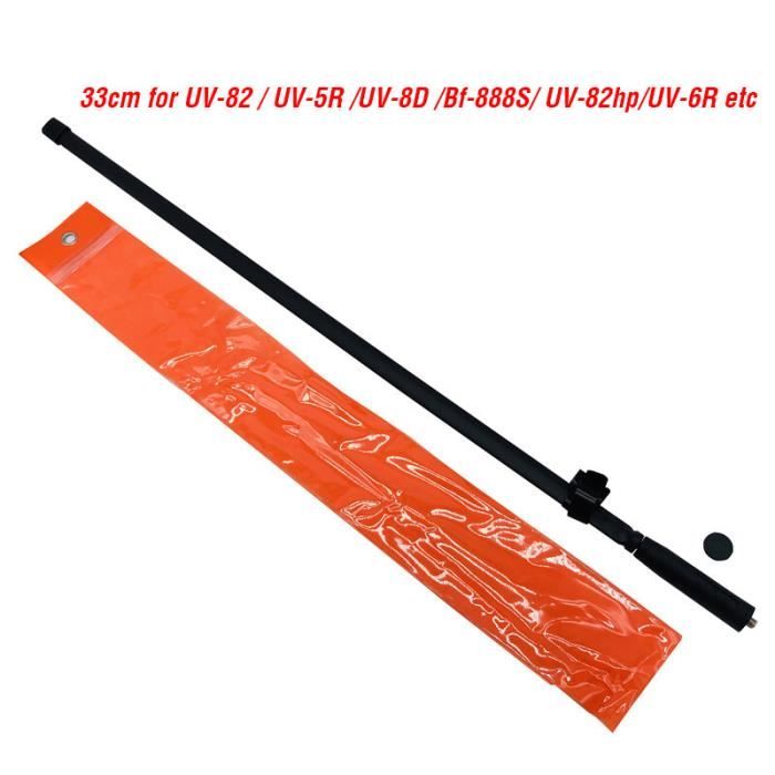 Antenne Tactique Col De Cygne AR-158 SMA Femelle – Double Bande 144/430 MHz – Pliable, Compatible Baofeng UV-5R, Kenwood, Etc.