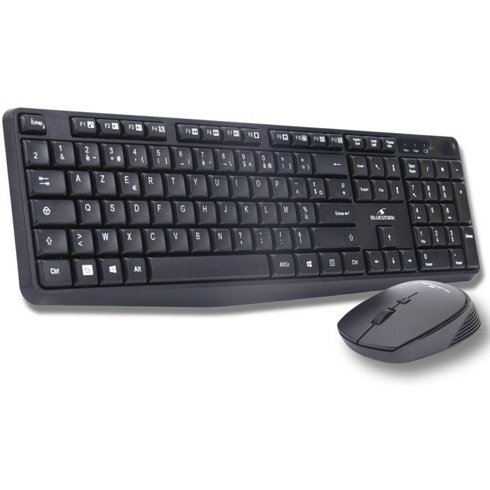 Pack clavier souris sans fil - 12 touches de raccourcis multimédias - BLUESTORK - PACK-WL-OFF-V2/FR - AZERTY