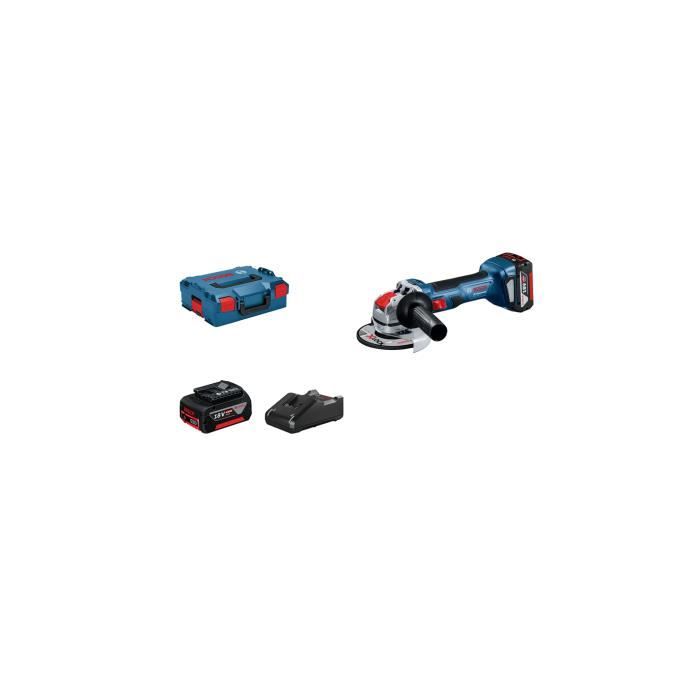 Meuleuse angulaire Bosch Professional GWX 18V-7 + 2 batteries 4,0Ah + L-Boxx - 06019H9105