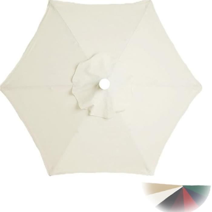 Leww - Housse De Remplacement Pour Parasol 3m - 8 Baleines - Toile Résistante UV Pour Terrasse Ou Jardin