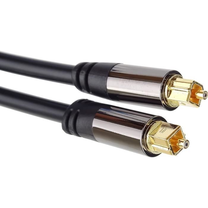 EMK Câble Optique Câble toslink à angle droit de 90 degrés Câble Audio EMK Câble Optique Câble toslink à angle droit de 90 degrés Câble Audio