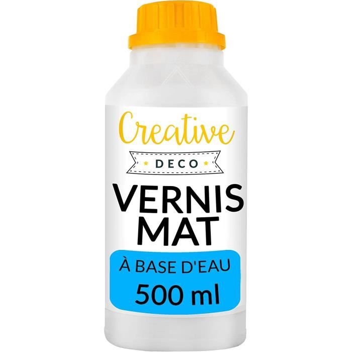 Vernis Peinture - Acrylique - 500 ml - Mat - Laque Transparent et