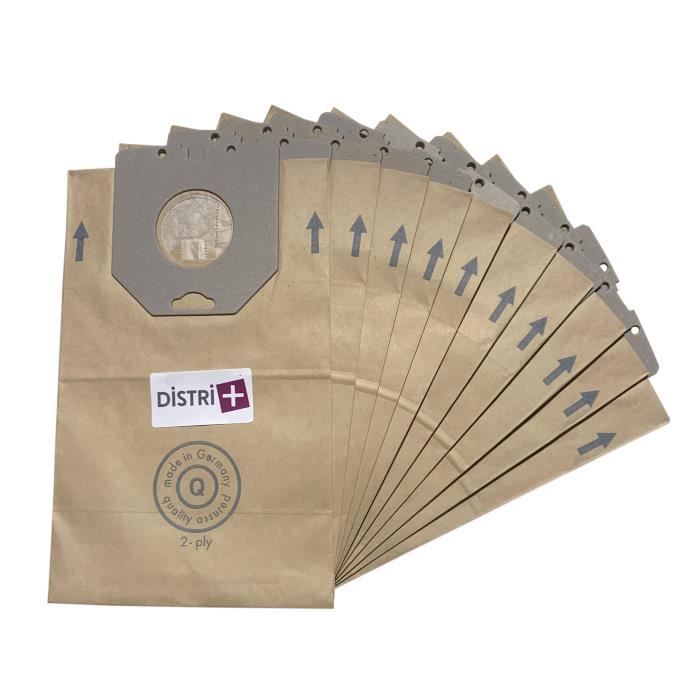 Sac Aspirateur Philips Vision Compatible LG Goldstar Limpio 4400/4500 – Pochette de 10 Sacs Papier