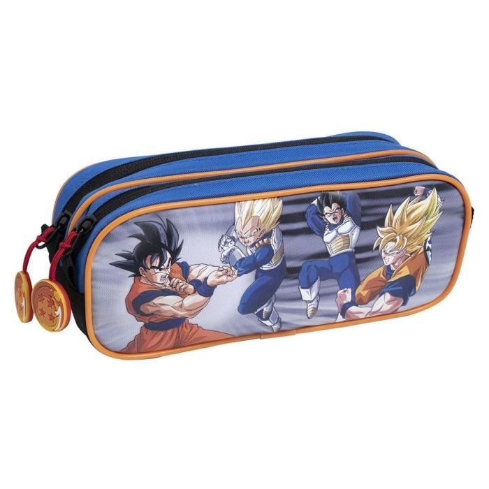 Trousse rectangle 2 compartiments bleue DRAGON BALL Z