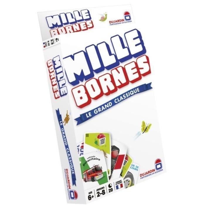 Jeu de cartes MILLE BORNES Le Classique - Format Poche - DUJARDIN - Mixte - A partir de 6 ans