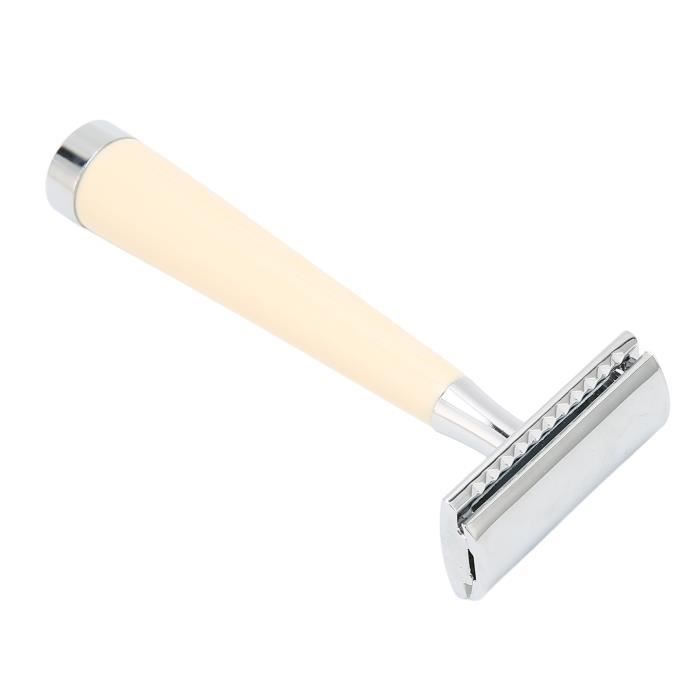 Rasoir De Sécurité 5 Lames Haute Qualité - Manche Acier, Style Vintage, Neuf Sous Blister, Pour Homme